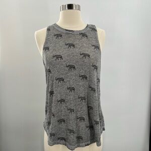 Fifth Sun Elephant Print Tank Top Ladies Small